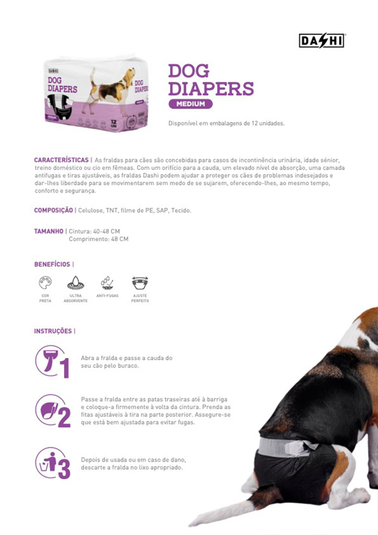 DOG DIAPERS - MEDIUM