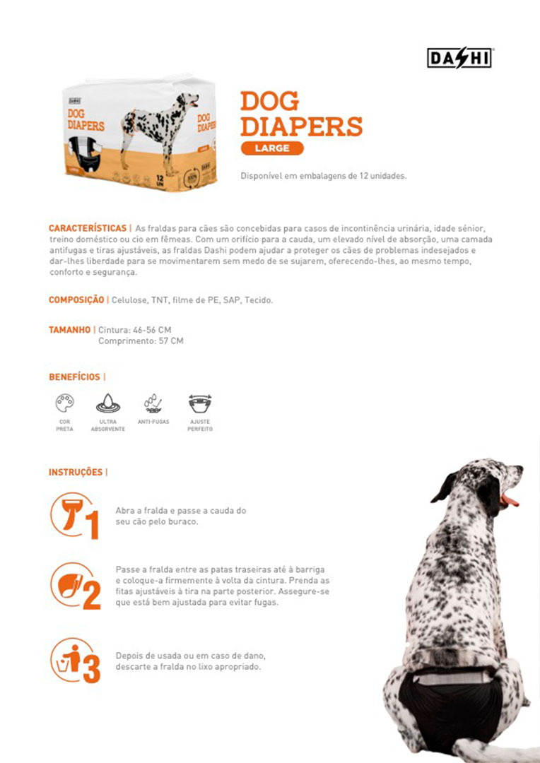 DOG DIAPERS - LARGE